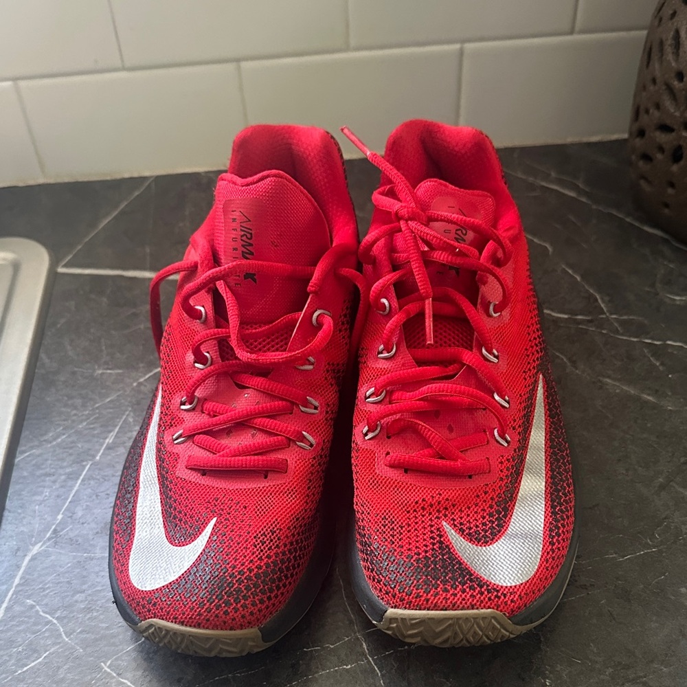 Nike Kids Red and Black Sneakers